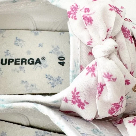 SUPERGA Floral Canvas Low Top Sneakers - Picture 9 of 12